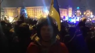 Новый Год Евромайдан Киев Украина 01 01 2014 #Euromaidan