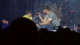 Kid dancing at enrique iglesias concert