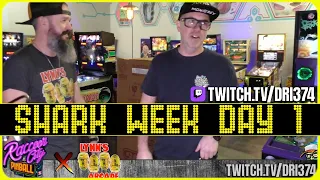 Stern Pinball JAWS Pro: Full unboxing and first game. Streamed from Lynn's Arcade.