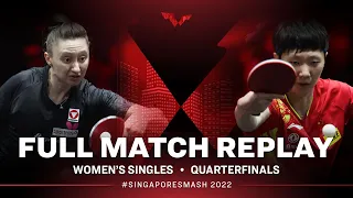 FULL MATCH | WANG Manyu (CHN) vs POLCANOVA Sofia (AUT) | WS QF | #SingaporeSmash 2022