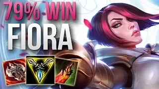 INSANE CHALLENGER 79% WIN RATE FIORA MAIN | CHALLENGER FIORA TOP GAMEPLAY | Patch 9.5 S9
