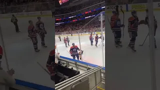 Draisaitl throws jersey back into crowd