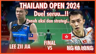 LEE ZII JIA (MAS) VS NG KA LONG (HKG) || FINAL THAILAND OPEN 2024
