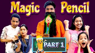 Jinni Dhwani Ko Mili Magical Pencil - Part 1 | जादुई पेंसिल ✏️ | Family Short Movie | Cute Sisters