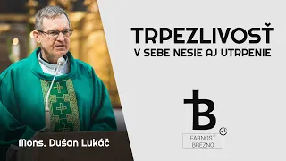 Trpezlivosť v sebe nesie aj utrpenie │ o. Dušan Lukáč