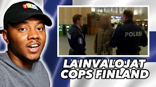 AMERICAN REACTS To Lainvalvojat Cops Finland | Finnish Police