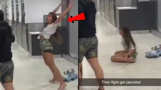 GIRLFRIEND HAS A MELTDOWN AFTER BOYFRIEND CANCLES HER FLIGHT FOR CHEATING!