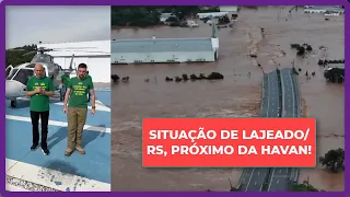 Enchente Em Lageado/RS-Estrela/RS - Vale Do Taquari. Luciano Hang Envia Helicópteros Para A Região!