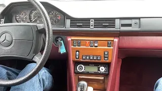 1986 Mercedes-Benz 300E driving