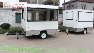 How to Build New Zealand standard food trailer/food carts/ vending carts,