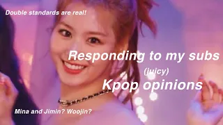 responding to my subscribers kpop opinions (juicy!)