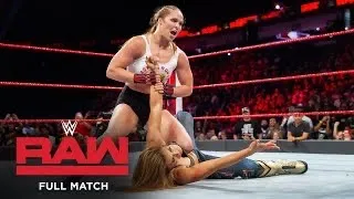 FULL MATCH - Ronda Rousey & Natalya vs. Alexa Bliss & Mickie James: Raw, Sept. 10, 2018