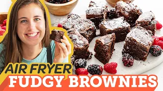 Air Fryer Brownies from Scratch - Fudgy Flourless Brownies (Gluten Free)