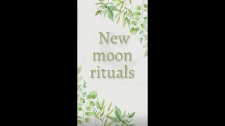New Moon Rituals #shorts