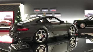 💥MY NEW💥1:18 Porsche Showroom - Diorama Die Cast