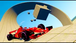 PLAYING BeamNG.Drive FORMULA 1 FOR THE FIRST TIME! - Can I Survive An Obstacle Course?!
