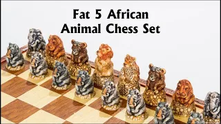 Fat Five & Friends Animal Chess Set