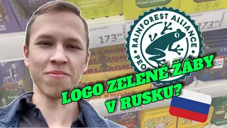 Logo zelené žáby v Rusku? Hledám v ruských obchodech!