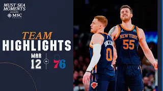 Knicks dismantle 76ers in the Garden | March 12th, 2024