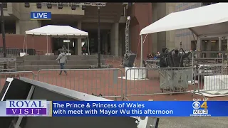 Public welcome at Boston City Hall for royal visit Wednesday afternoon.