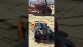 Fastest way to pick up a vehicle through cargobob #gta5 #shorts