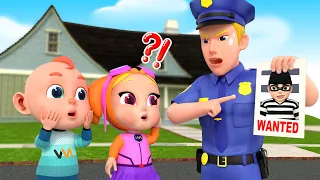Go Find The Thief - Police Officer Song + Fire Truck Song | Rooso Kids Song & Nursery Rhymes