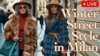 Milan Street Fashion in January. How to style in cold season