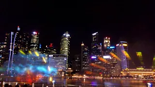 Сингапур 2017 лазерное шоу, Singapore laser show skyway gardens