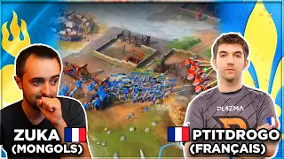 Age Of Empires 4 ⚔️ | LE MATCH DES ENFERS ! zuka (Mongols) vs PtitDrogo (Français)