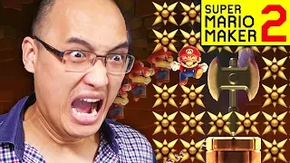 J'AI RAGÉ PENDANT 8 HEURES SUR LE NIVEAU D'UN ABONNÉ ! | Super Mario Maker 2
