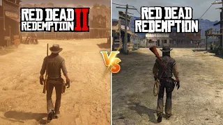 Red Dead Redemption 2 vs Red Dead Redemption 1 - Details Comparison