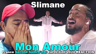 Slimane - Mon Amour - France Second Semi-Final Eurovision 2024 REACTION