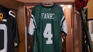 BRETT FAVRE #4 NEW YORK JETS RETAIL 2008 HOME PREMIER REEBOK FOOTBALL JERSEY