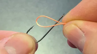 Reinforced fishing knot for hook