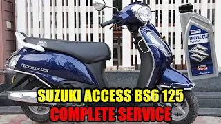 Paid service Suzuki Access 125 BS6 | Complete Service in Kannada | Service Guide