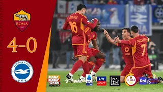 Roma 4-0 Brighton - Highlights UEL TRS, Sky, Roma TV, Nisii, CSS, TMW, Rai, Romanista + BONUS STADIO