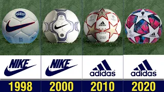 The Evolution Of The UEFA Champions League Balls (1998 - 2023)