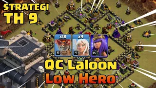 TH 9 Queen Charge Laloon Low Hero - Strategi TH 9 | COC Indonesia