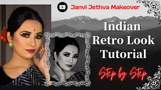 Indian Retro Look | 80s Makeup Tutorial | 80s Inspired Makeup Look