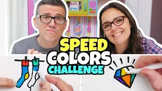 SPEED COLORS CHALLENGE: Sfida a Colorare con i Pennarelli