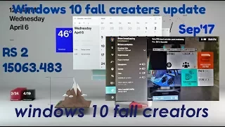 Windows 10 fall creators update sep 2017 (1703  version 15063.483)