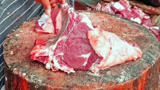 Cow /Beef Meat Slice | Beef Cutting Skills by Local Meat Market Butcher How To Butcher An Entire Cow