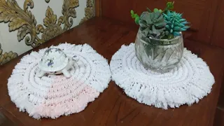 How To Make Macrame a Coasters || Macrame Coaster beginner || Macrame tutorial