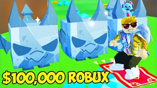 Spending $100,000 Robux to Hatch the HUGE GARGOYLE In Pet Simulator X