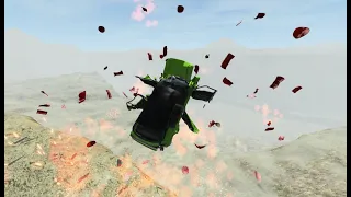 Explosive Barrels vs Cars - BeamNG.Drive