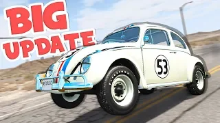 This Car Can DANCE?! Herbie Car Mod HUGE UPDATE! - BeamNG Drive Herbie Mod