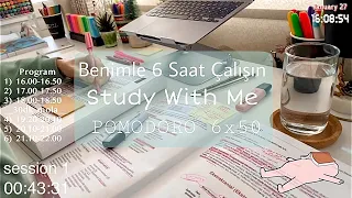 Study With Me Live 6 hours | Canlı Yayında 6 saat Beraber Çalışalım