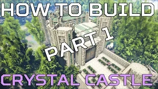 🦄 Hidden lake HOW TO BUILD Crystal Castle PART 1 | Ark Survival [NO MODS] HD