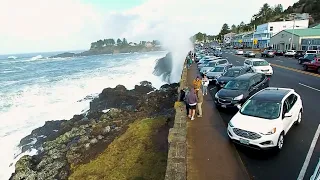 King Tide at Depot Bay, Oregon Coast