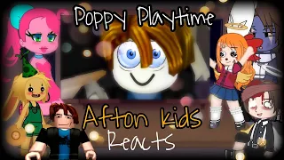 Poppy Playtime (Bunzo and Mommy longlegs) + Afton Kids React to Buur Roblox Funny Moment/Gacha